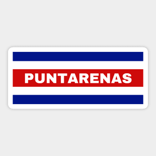 Puntarenas City in Costa Rican Flag Colors Sticker